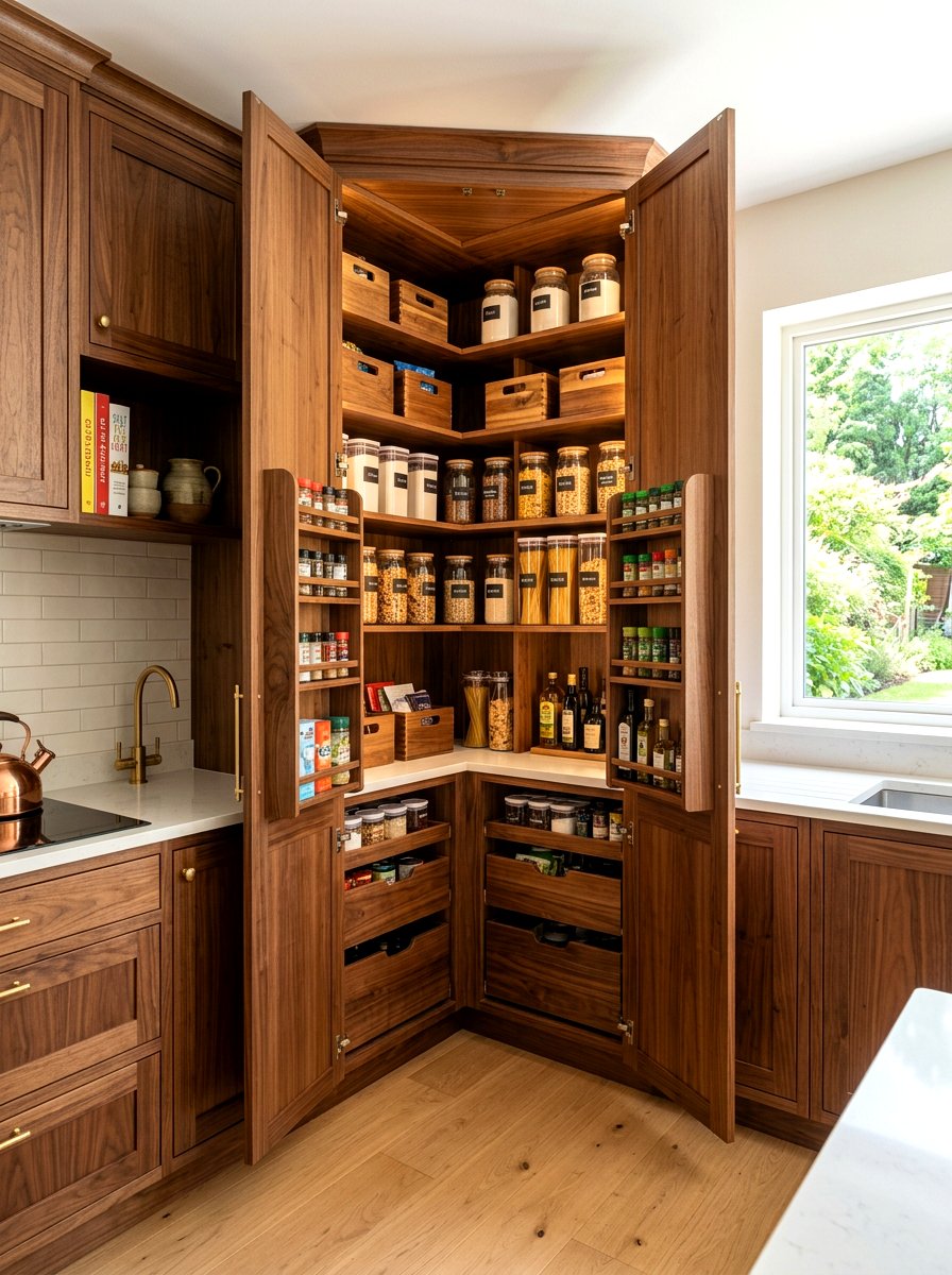 Corner Pantry Cabinet - 30 blind corner cabinet ideas