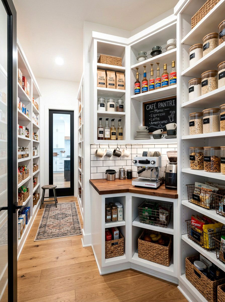 Corner Pantry Coffee Bar - 30 coffeehouse kitchen corner ideas