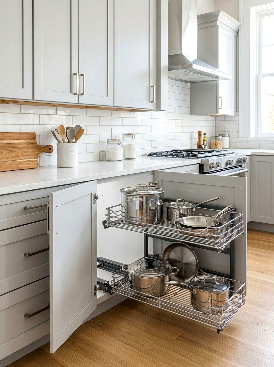 Corner Pantry Organizer - 30 pull out pantry ideas