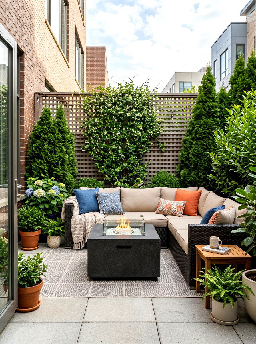 Corner Patio Fire Pit - 30 fire pit patio ideas