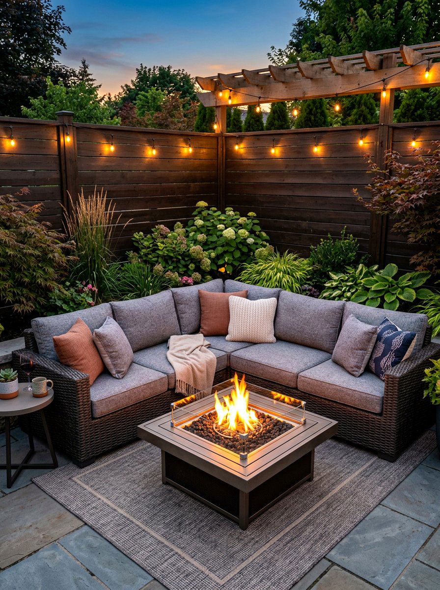 Corner Patio Sectional - 30 outdoor furniture arrangement ideas