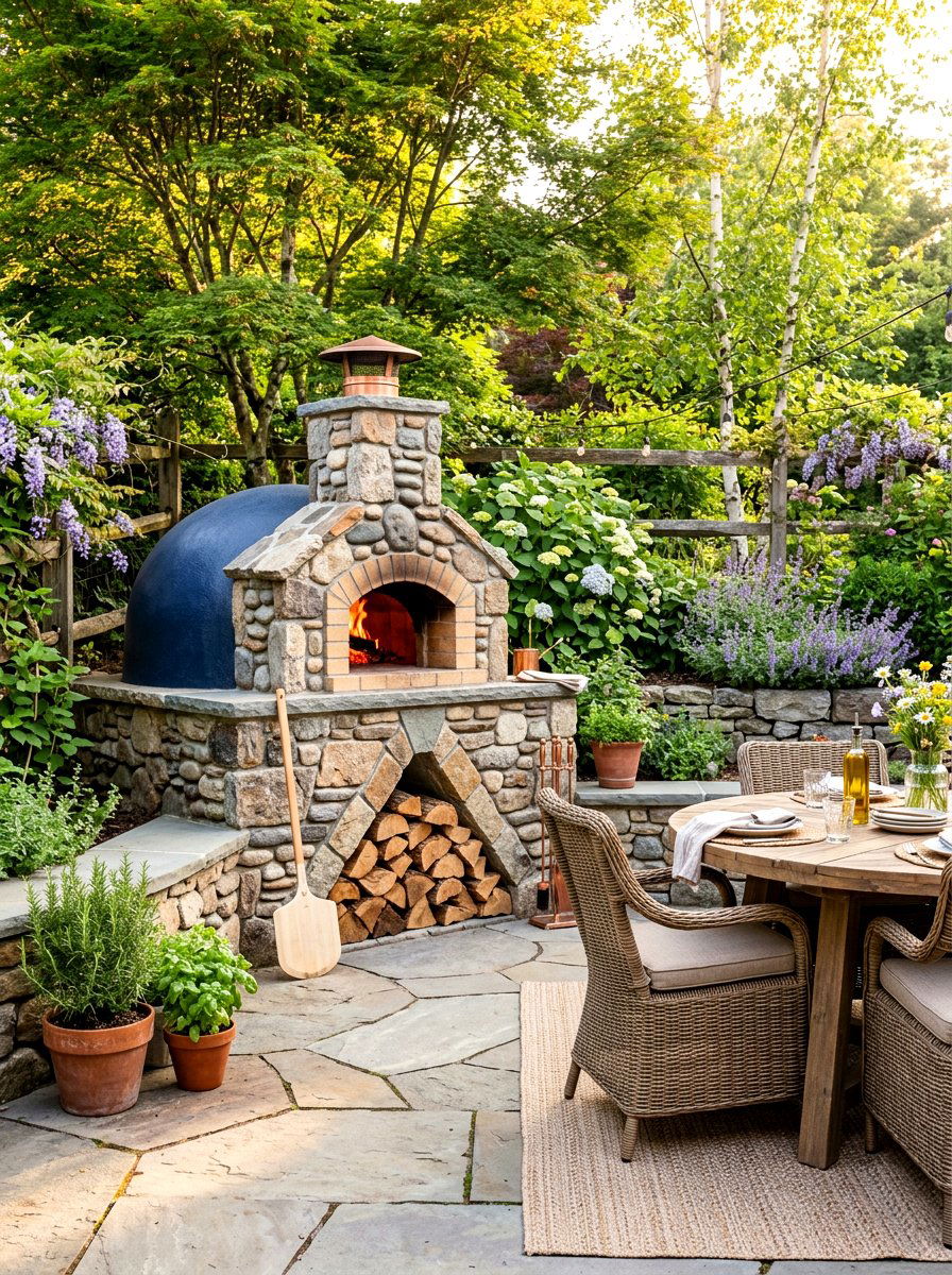 Corner Pizza Oven Layout - 30 pizza oven patio design ideas