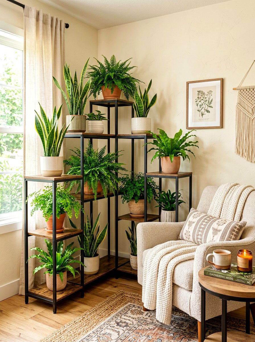 30 Bedroom Plant Shelf Ideas to Showcase Greenery Beautifully