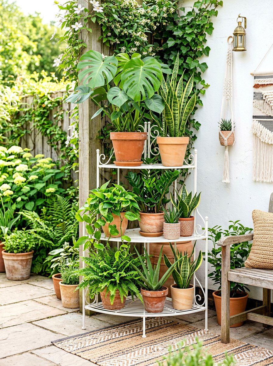 Corner Plant Stand - 30 awkward corner ideas
