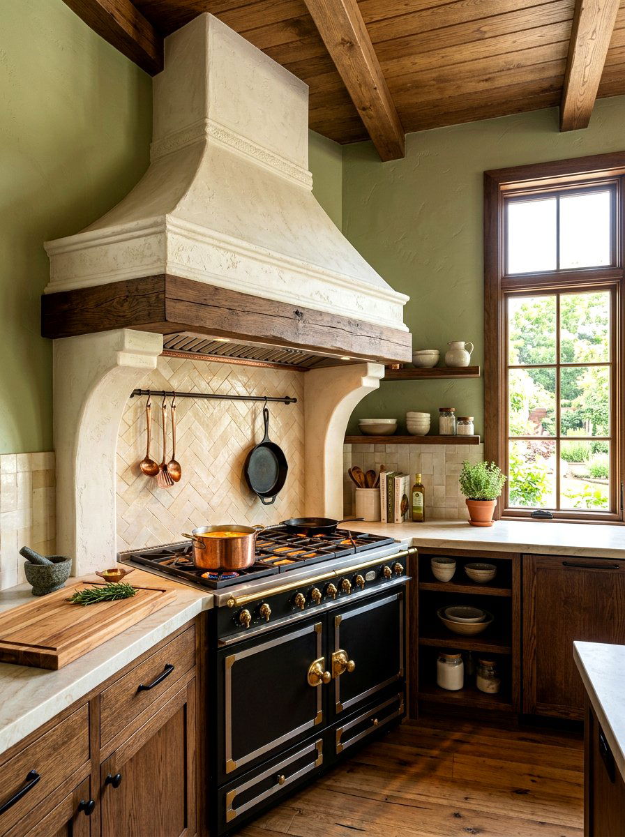 Corner Plaster Vent Hood - 30 plaster range hood ideas
