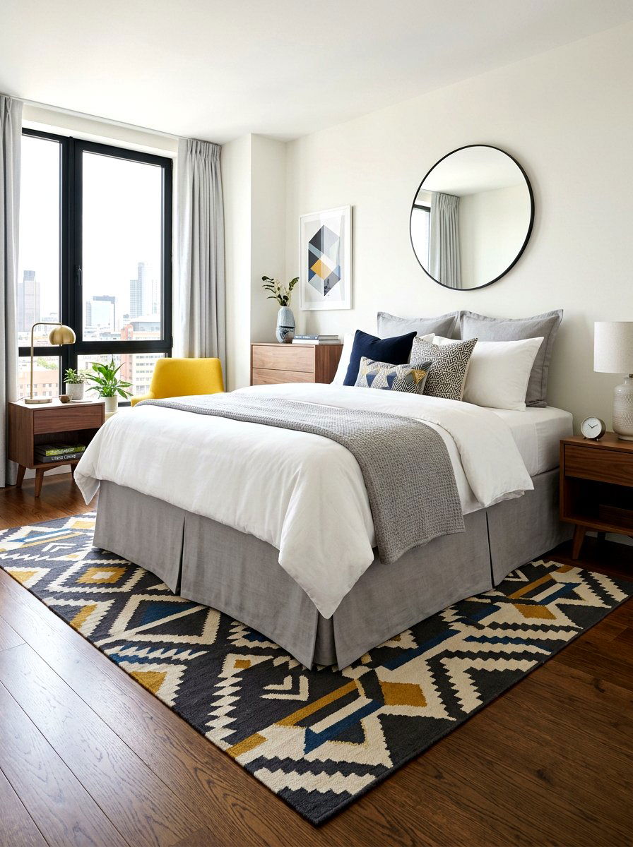 Corner Pleat Skirted Bed - 30 skirted bed ideas