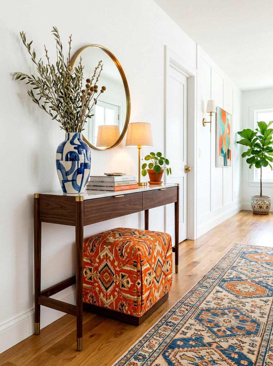Corner Pleat Stool - 30 tailored skirted furniture ideas