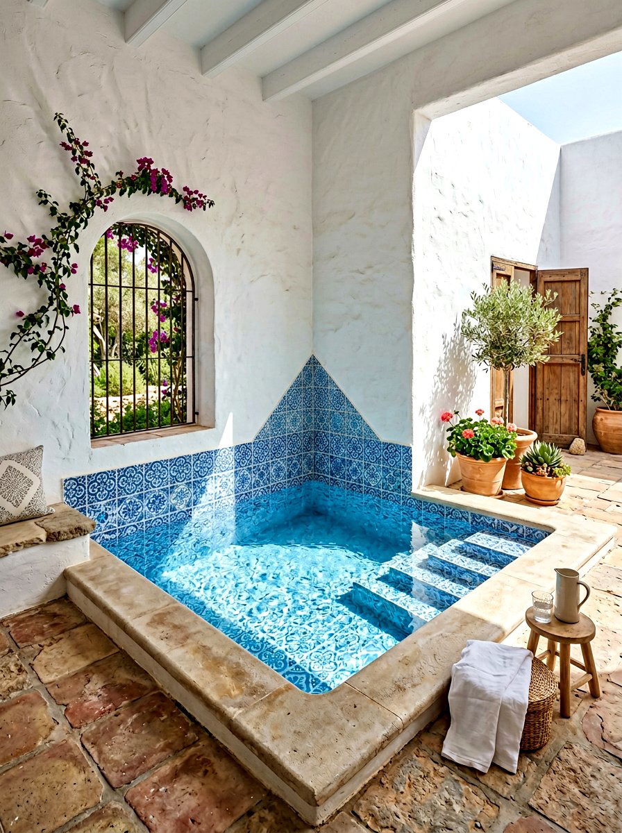 Corner Plunge Pool - 30 small backyard pool ideas