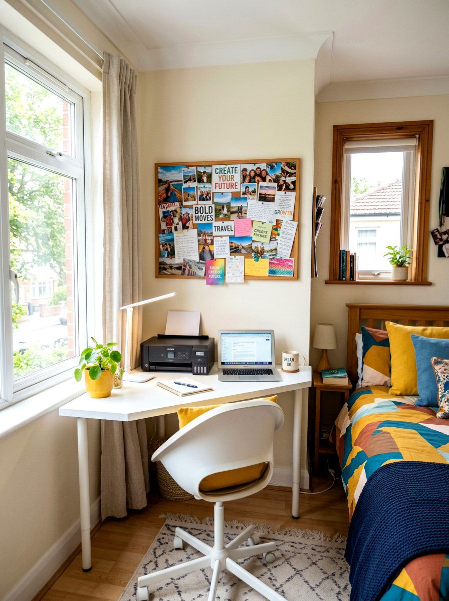 Corner Printer Station - 30 printer nook ideas