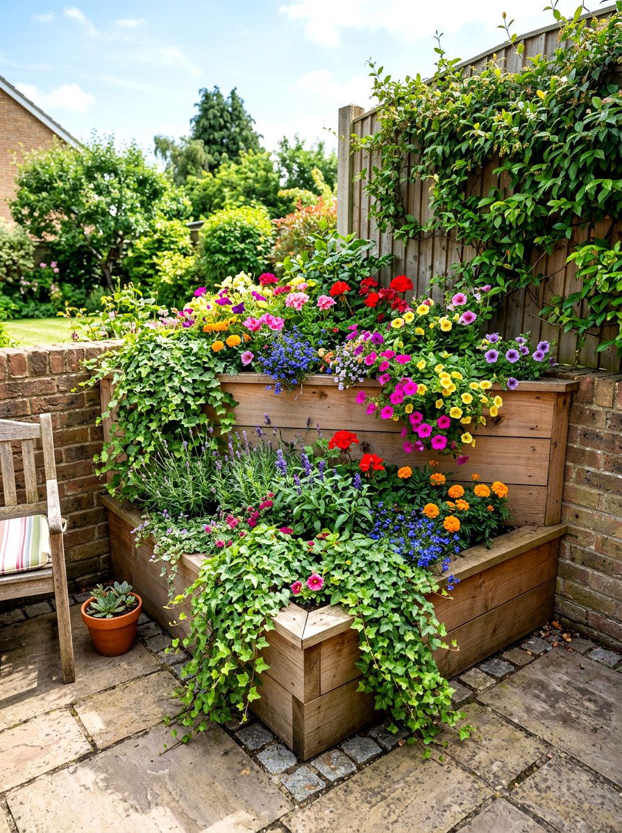 Corner Raised Garden Bed - 30 elevated garden bed ideas