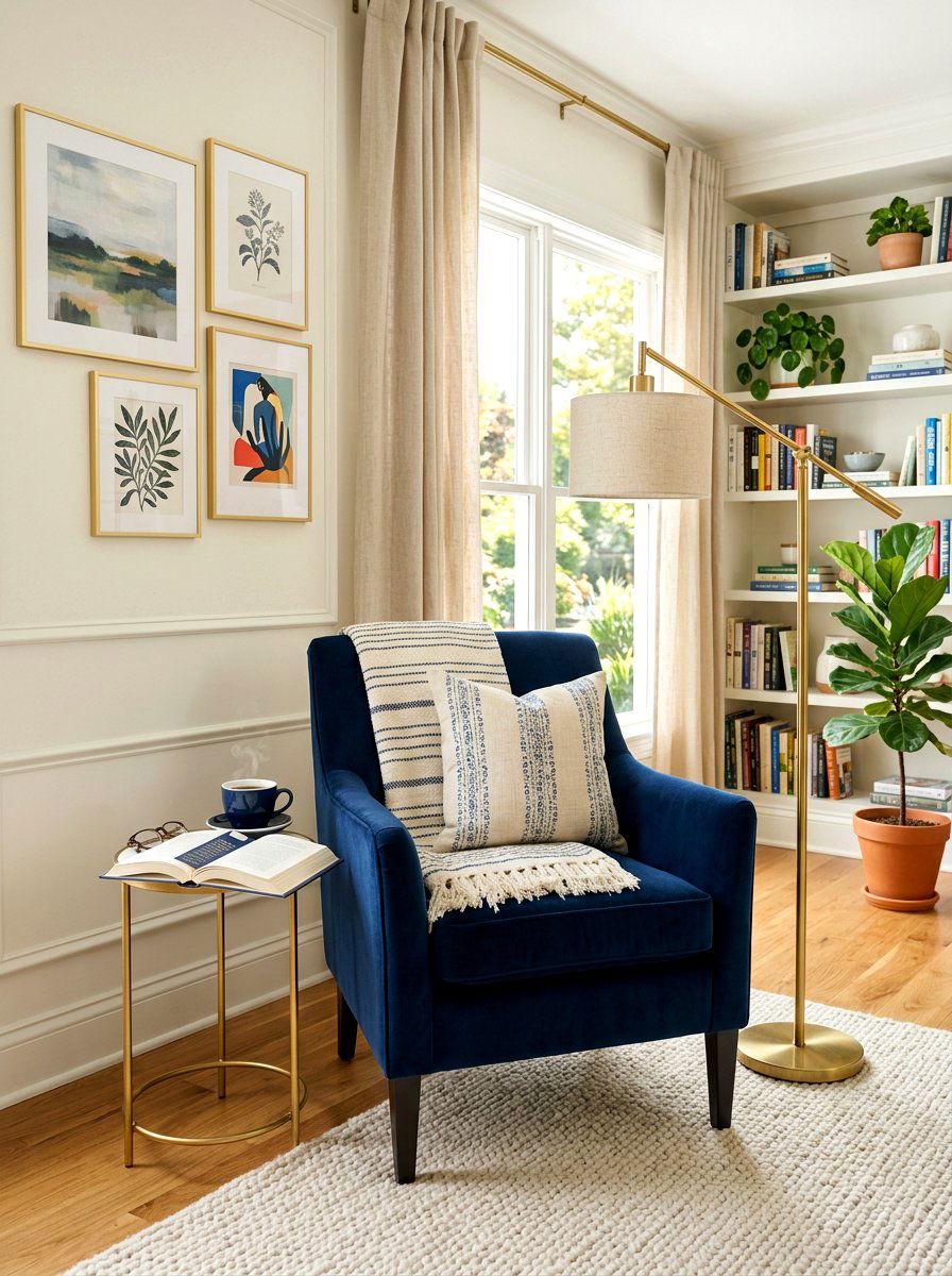 Corner Reading Nook - 30 awkward corner ideas