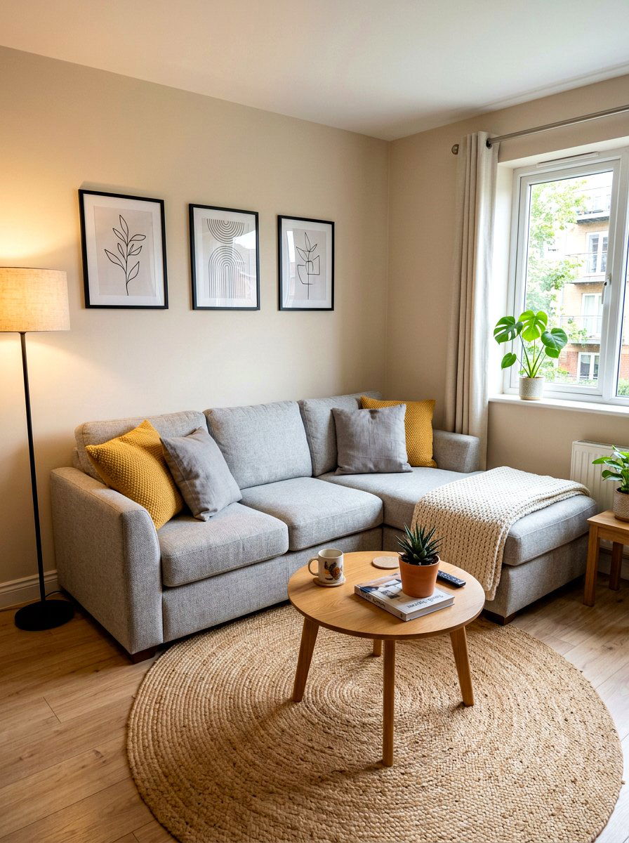 Corner Sectional Sofa - 30 small apartment living room ideas