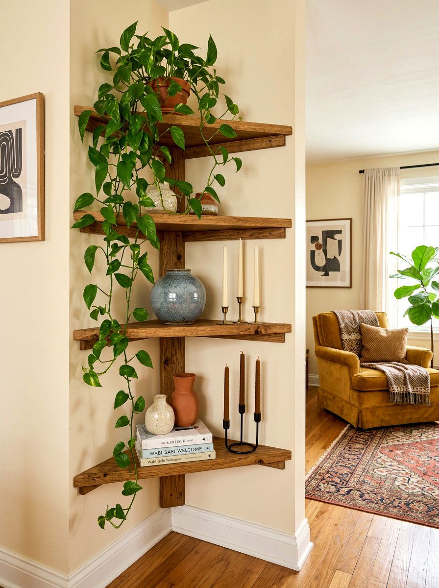 Corner Shelf Filler - 30 shelf filler ideas