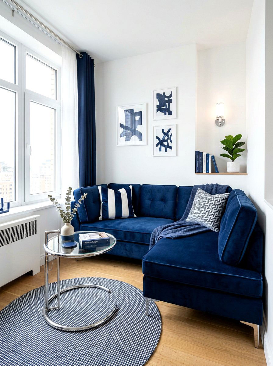 Corner Sofa - 30 micro apartment decor ideas