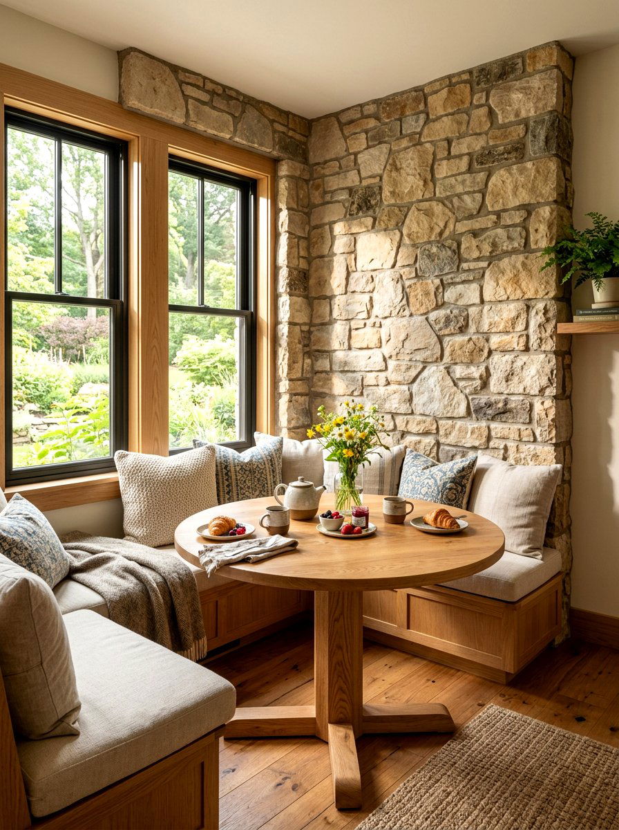 Corner Stone Accent Wall - 30 stone accent wall ideas