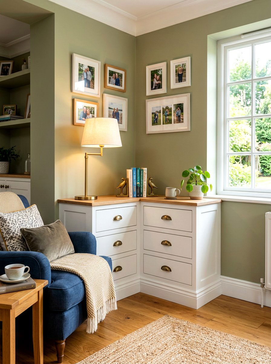 Corner Unit With Drawers - 30 living room corner shelf ideas