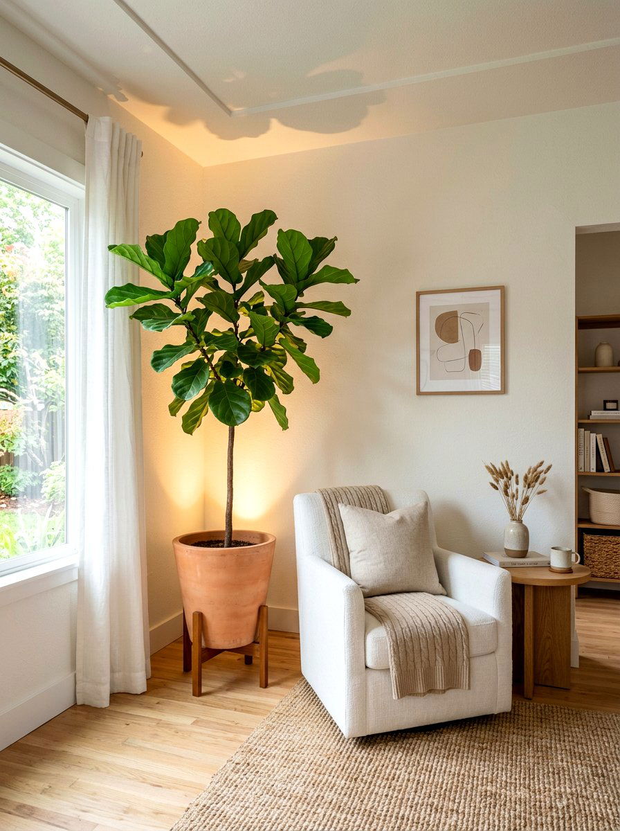 Corner Uplighting - 30 layered lighting living room ideas