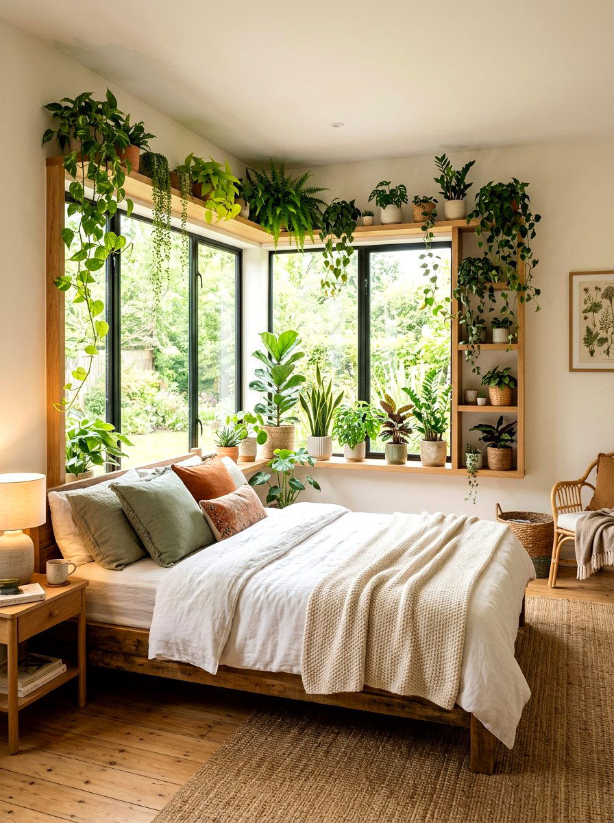 Corner Window Plant Shelf - 30 plant shelf window ideas