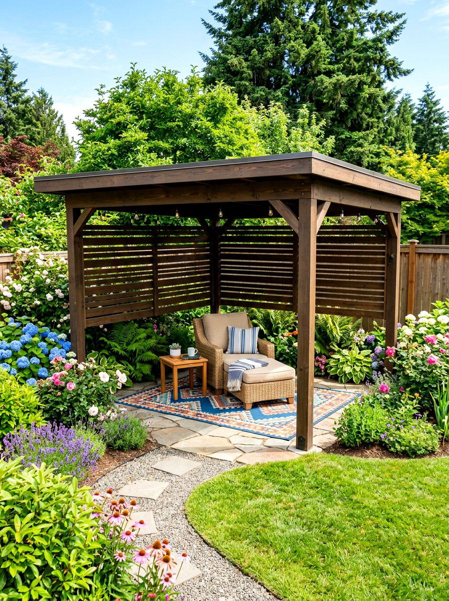 Corner backyard gazebo - 30 modern gazebo ideas
