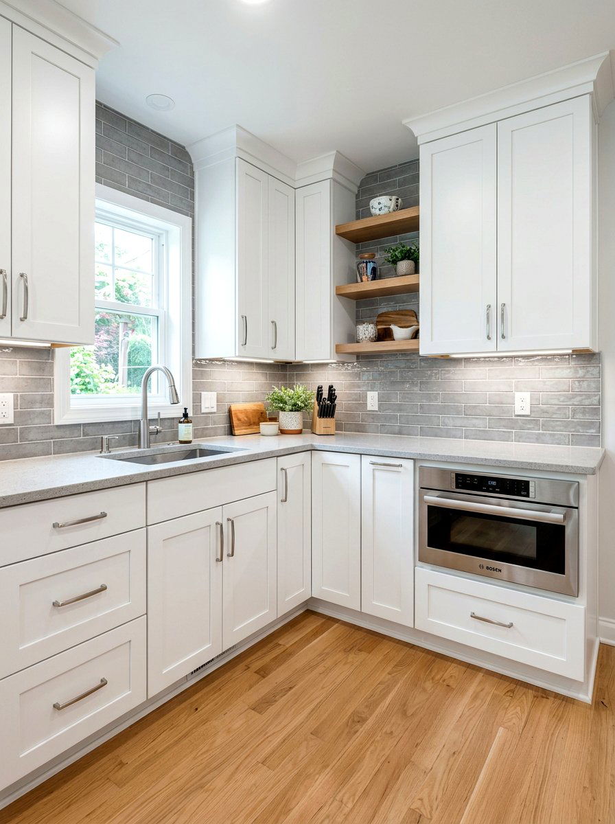 Corner cabinet solution - 30 drawer microwave ideas