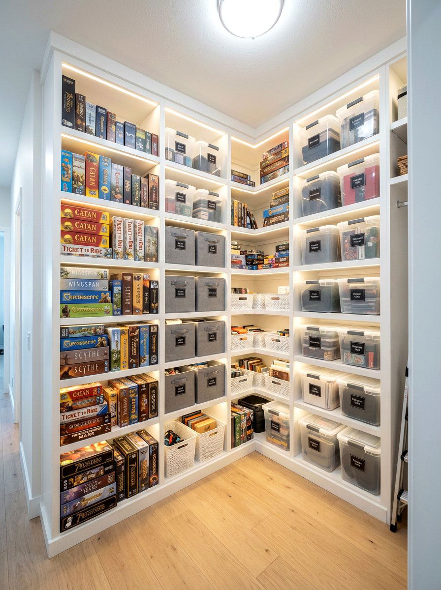 Corner closet shelves - 30 kids closet system ideas