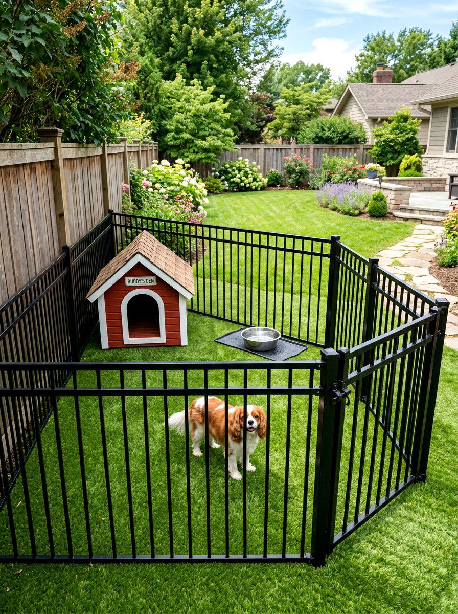 Corner dog run - 30 backyard corner ideas