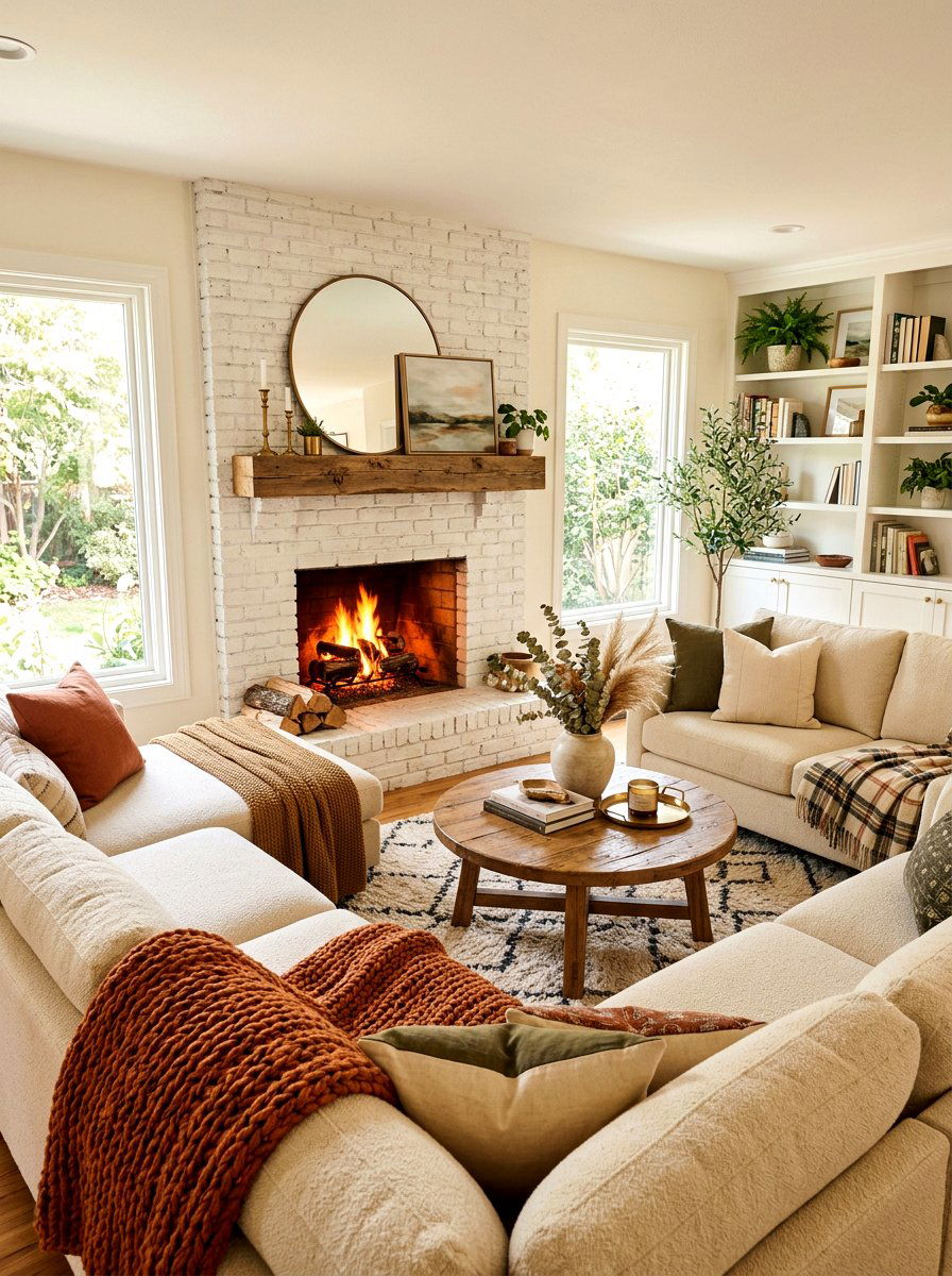 30 Off Center Fireplace Ideas to Add Character and Balance
