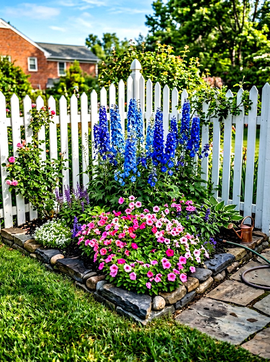 Corner flower bed for small yards - 30 flower bed layout ideas