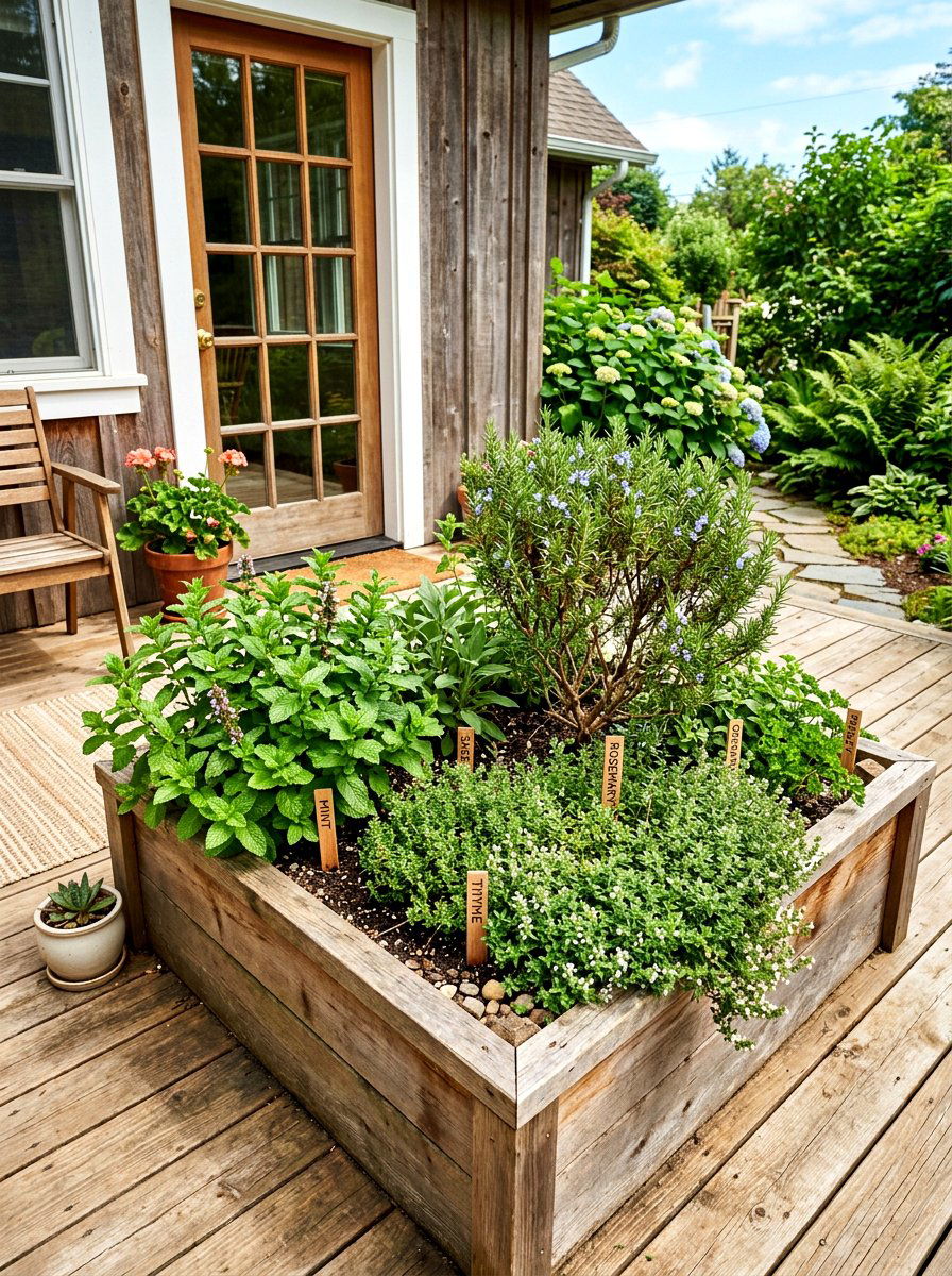 Corner herb garden bed - 30 raised bed corner ideas