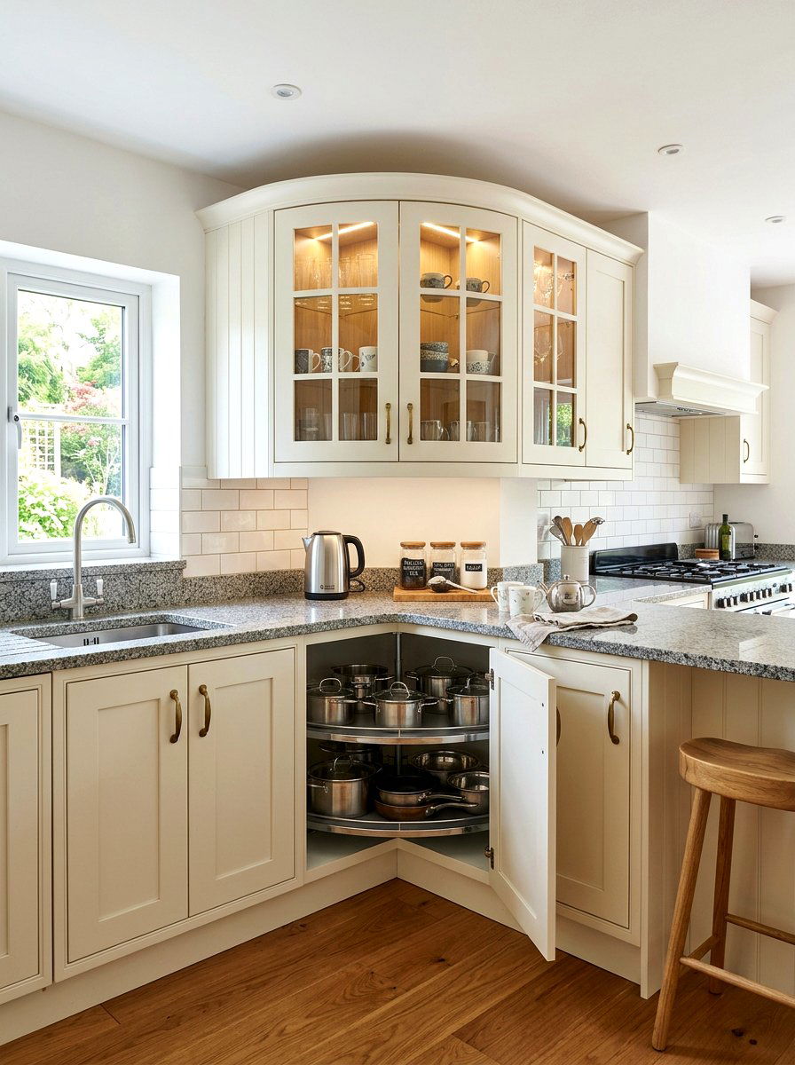 Corner kitchen breakfast cabinet - 30 breakfast station cabinet ideas