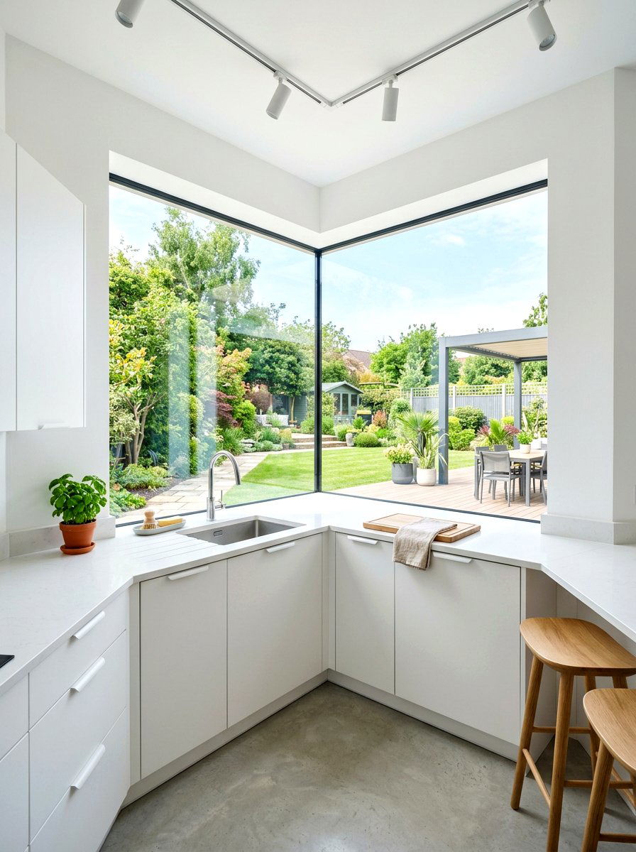 Corner kitchen window - 30 sink window kitchen ideas