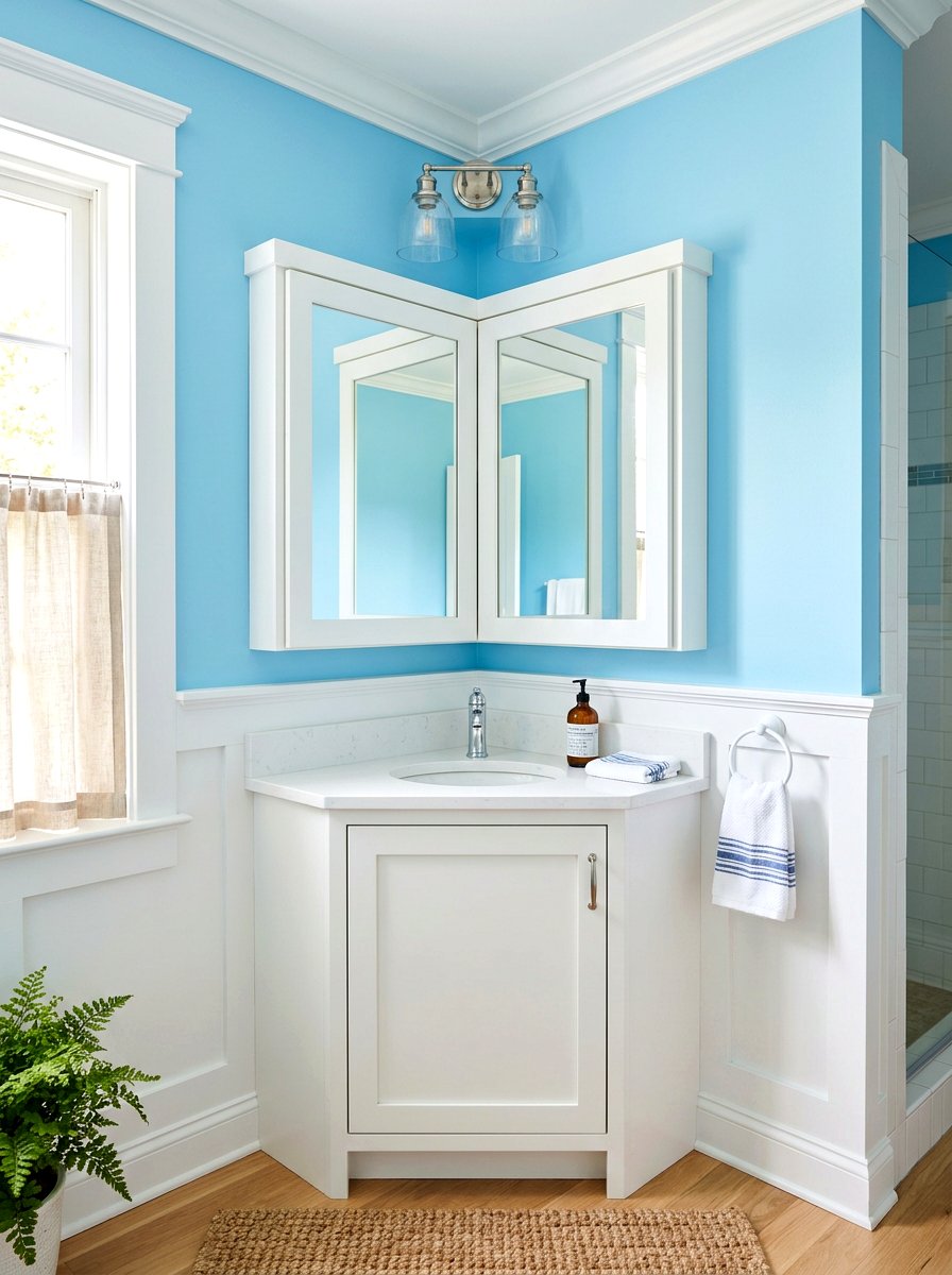 Corner medicine cabinet - 30 medicine cabinet ideas