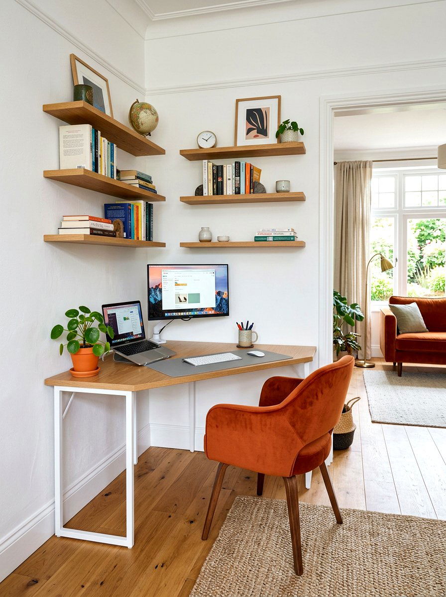 Corner office setup - 30 viral home office ideas