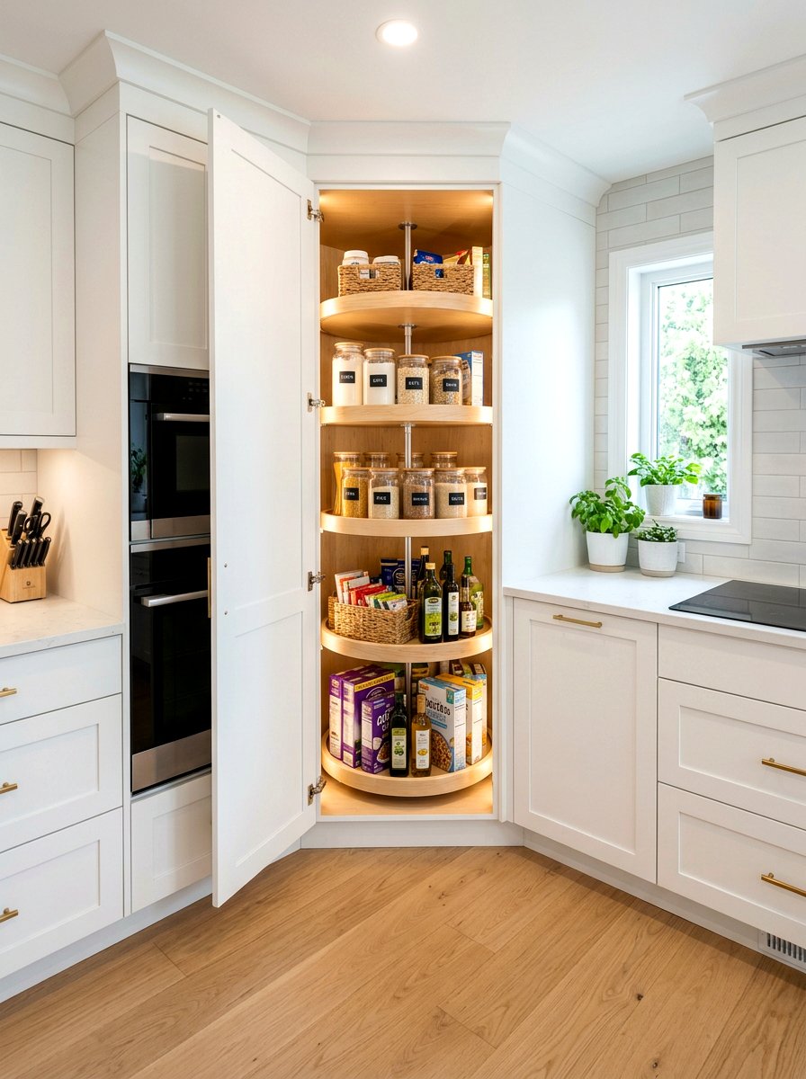 Corner pantry cabinet - 30 back kitchen pantry ideas