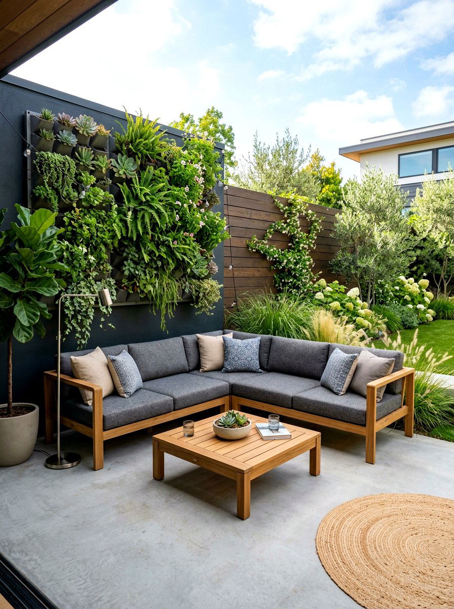 Corner patio sofa - 30 patio furniture ideas