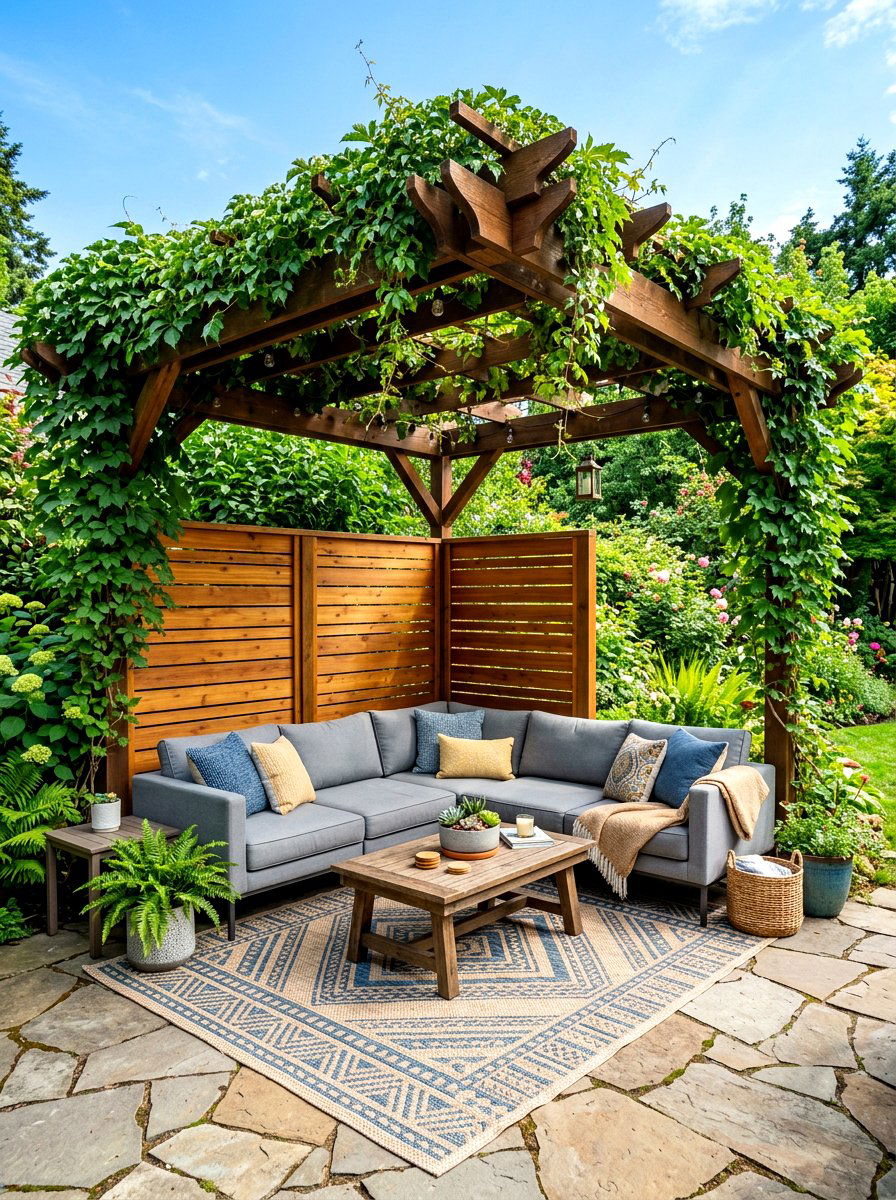 Corner pergola - 30 modern pergola ideas