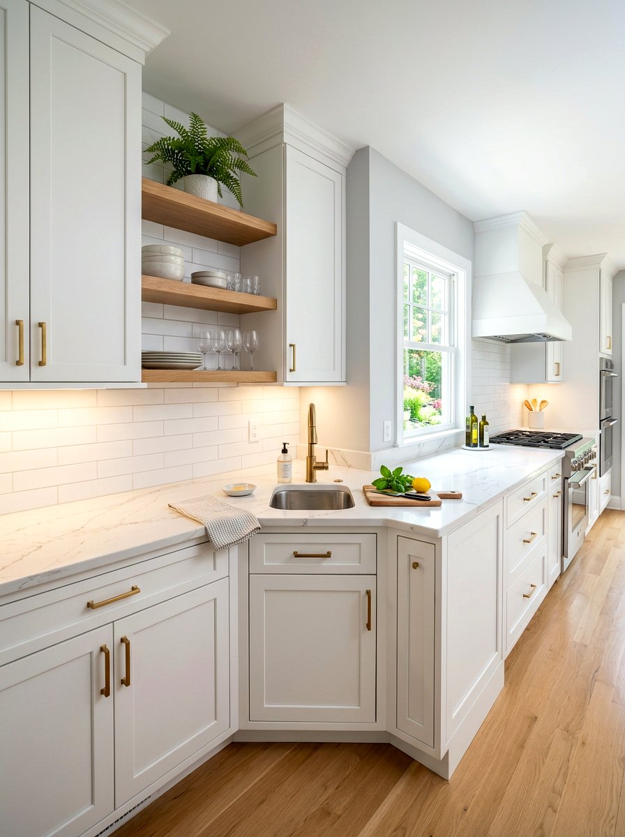 Corner prep kitchen - 30 hidden prep kitchen ideas
