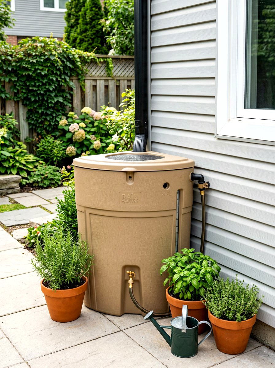 Corner space saving rain barrel - 30 rain barrel ideas