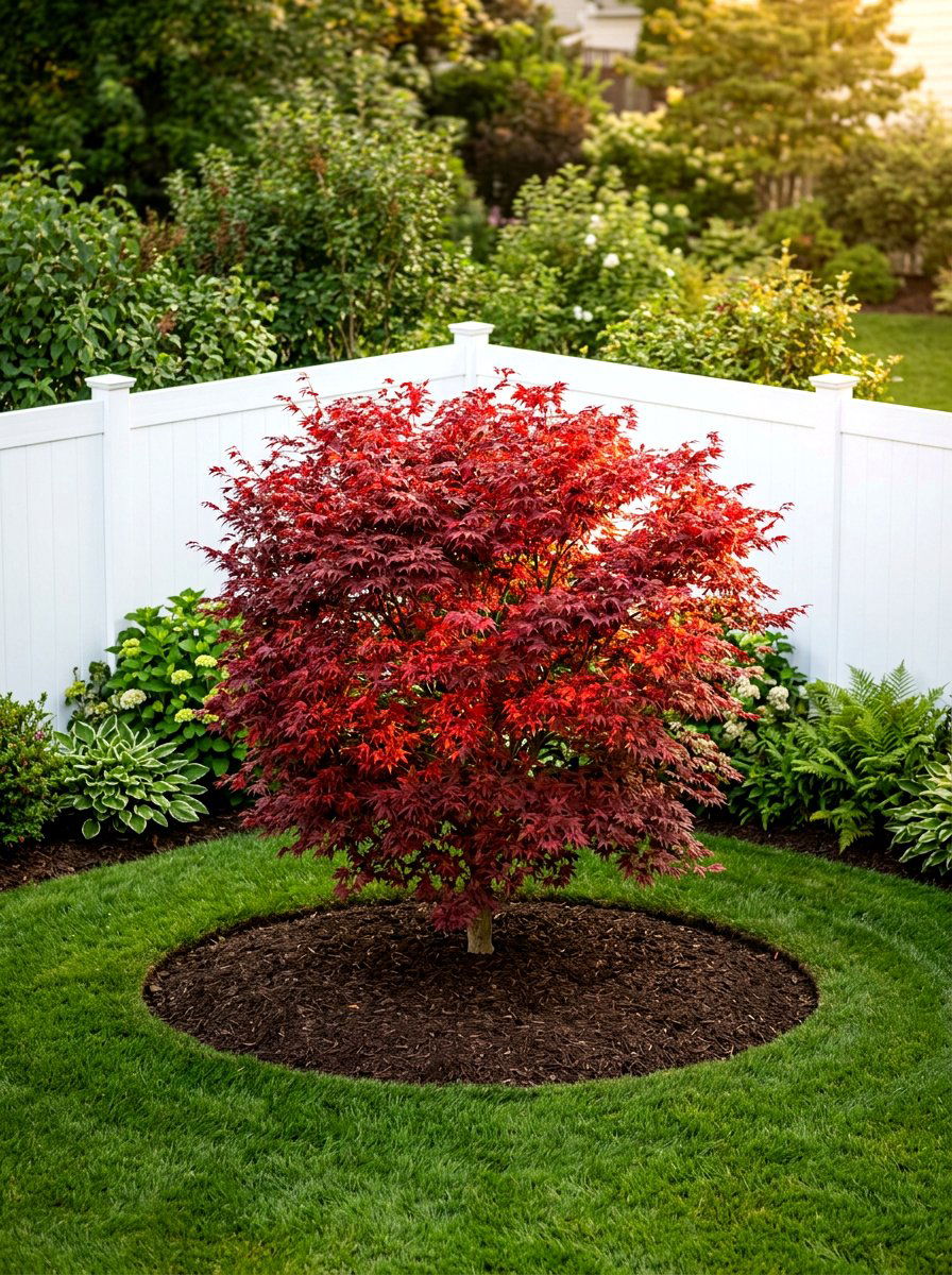 Corner specimen tree - 30 corner yard landscaping ideas