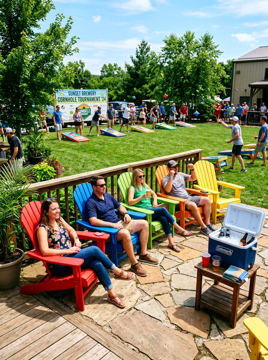 Cornhole Spectator Area - 30 cornhole area ideas