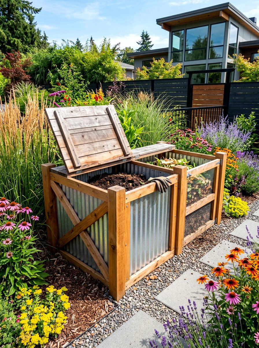 30 Compost Corner Ideas for Easy, Low-Mess Backyard Composting