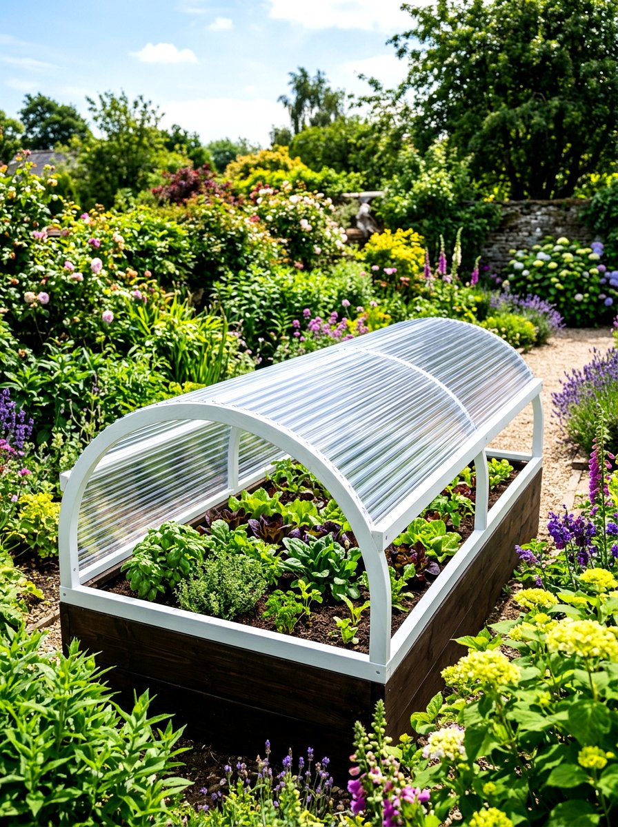 Corrugated Plastic Garden Cover - 30 raised bed cover ideas