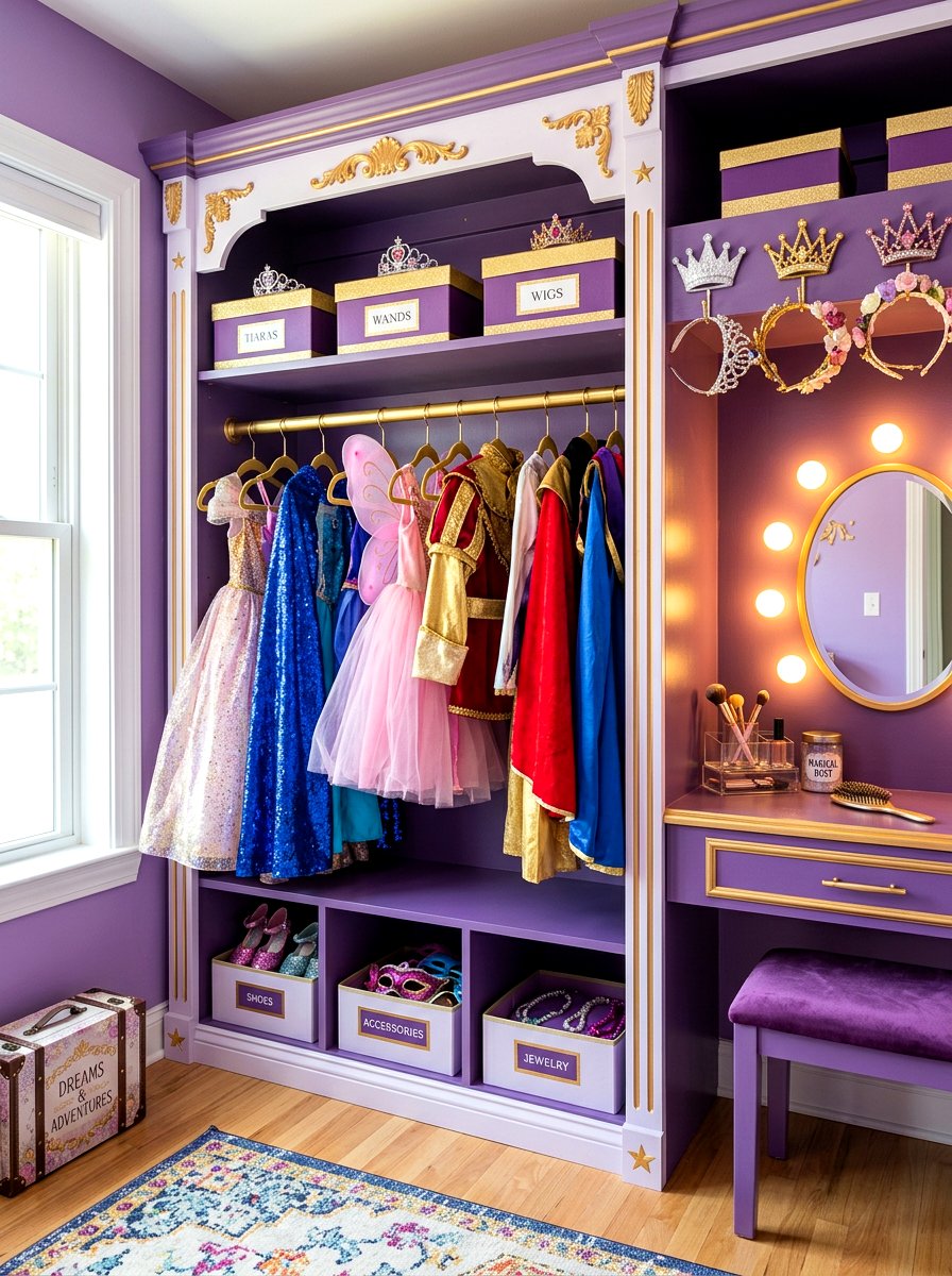 Costume Dress Up Closet - 30 kids closet ideas