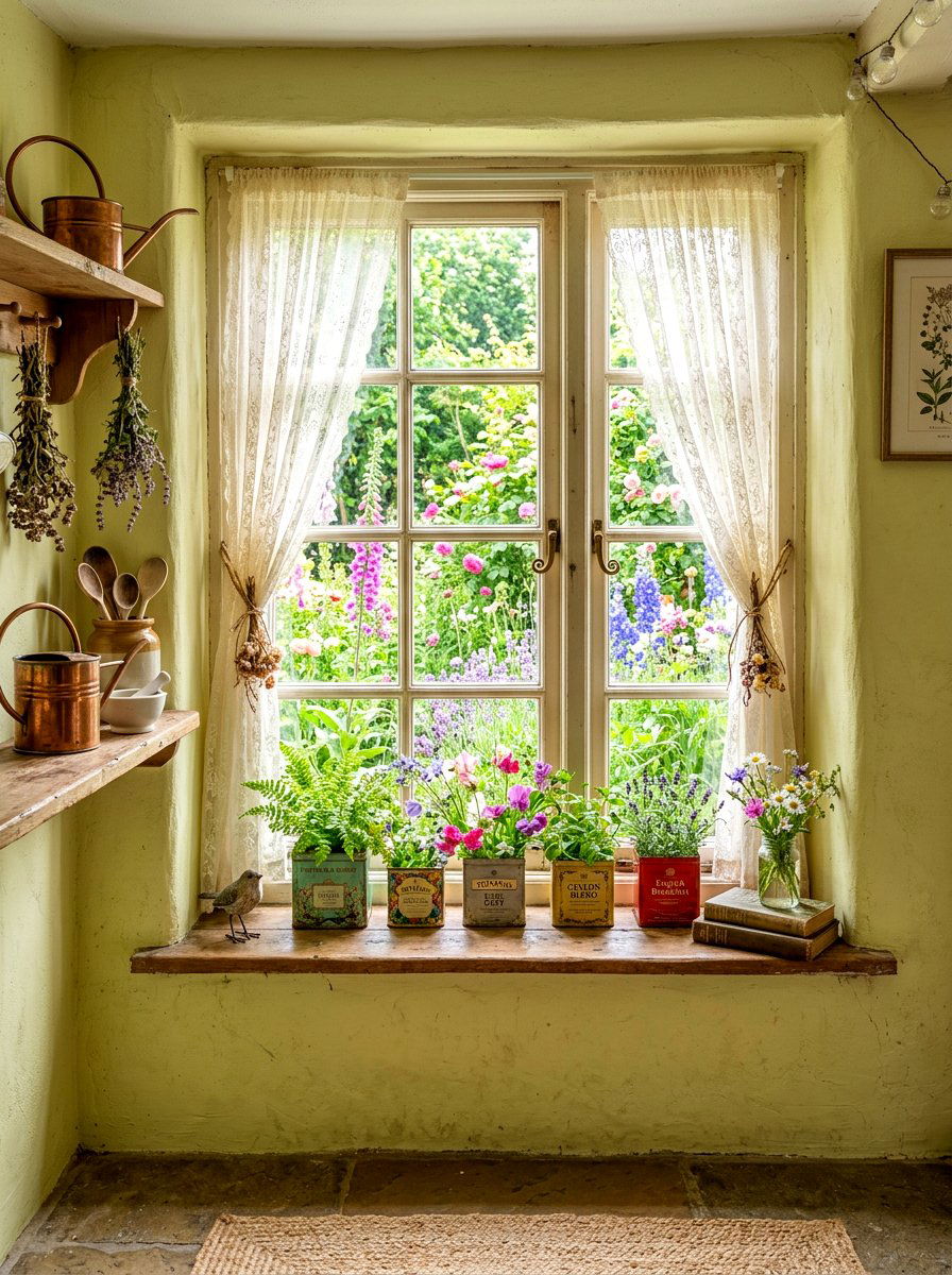Cottage Core Garden Window - 30 greenhouse window kitchen ideas