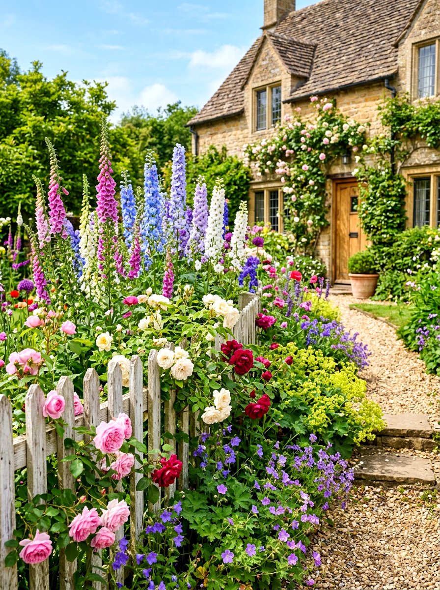 Cottage Flower Border - 30 summer garden ideas
