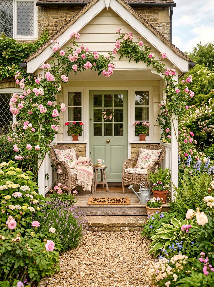 Cottage Front Porch - 30 curb appeal front porch ideas
