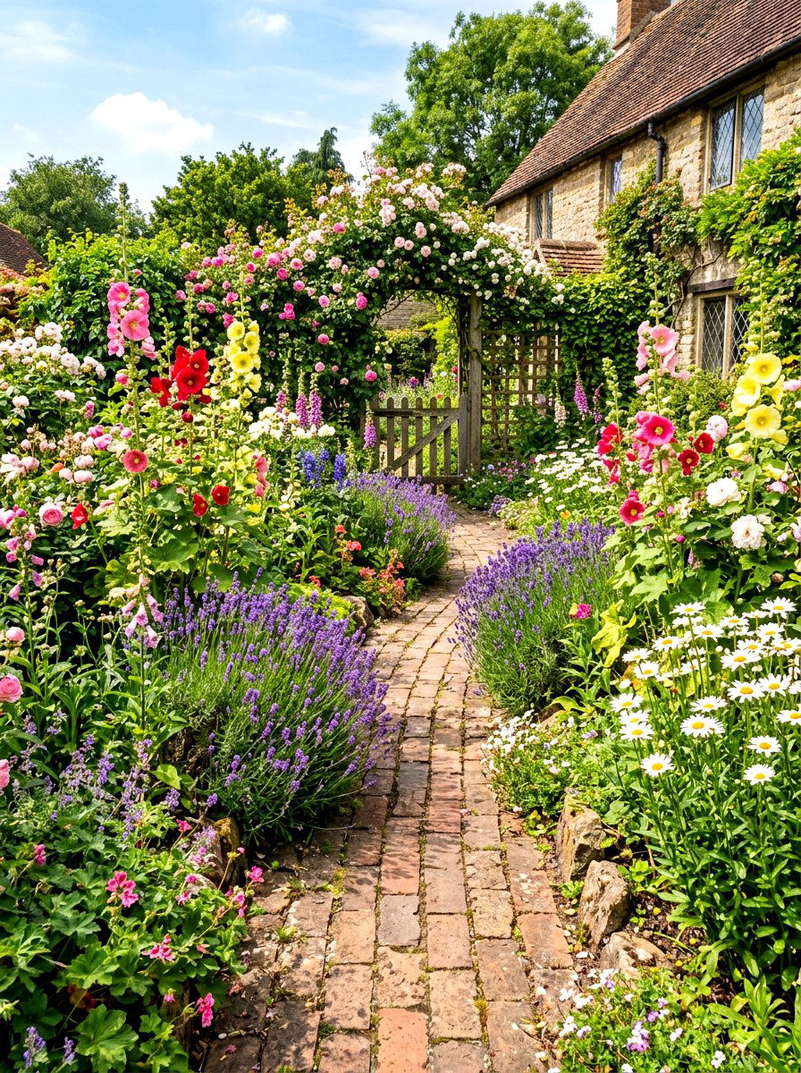 Cottage Garden - 30 side yard garden ideas