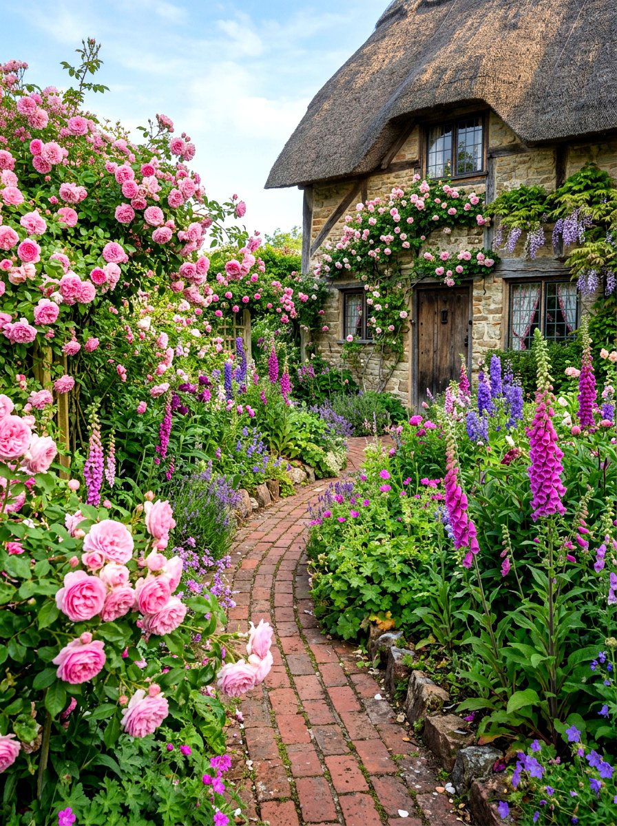 Cottage Garden - 30 front yard landscaping ideas