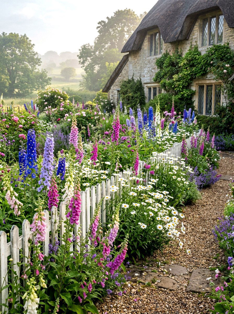 Cottage Garden Flower Bed - 30 budget flower bed ideas
