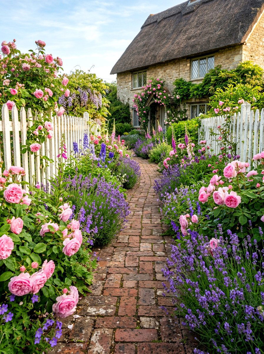 Cottage Garden Path - 30 small yard landscaping ideas
